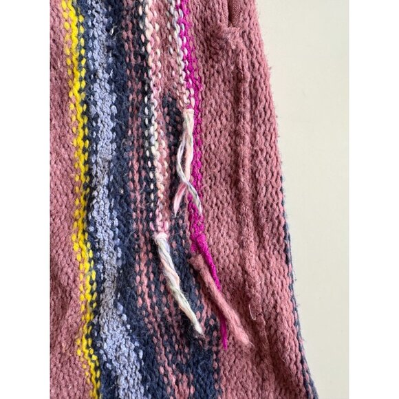 PILCRO Dreamer Striped Acrylic Cotton Wool Knit Boho Duster Sweater, Size M/L - Picture 9 of 16